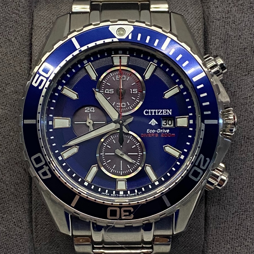 Pre-owned Citizen Eco Drive Divers 200m Mens Watch B612-S123887